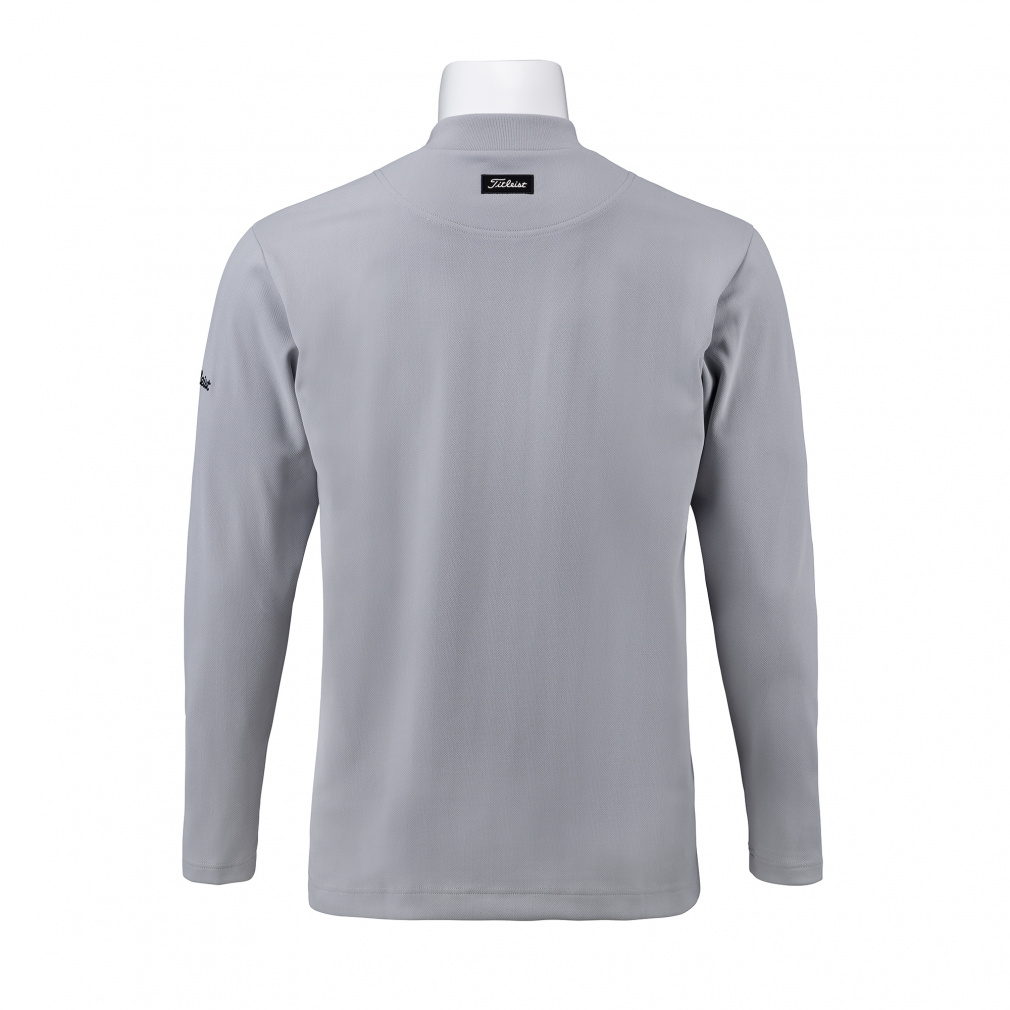 タイトリスト ゴルフウェア 長袖シャツ 秋 冬 ヘリンボーンジャ