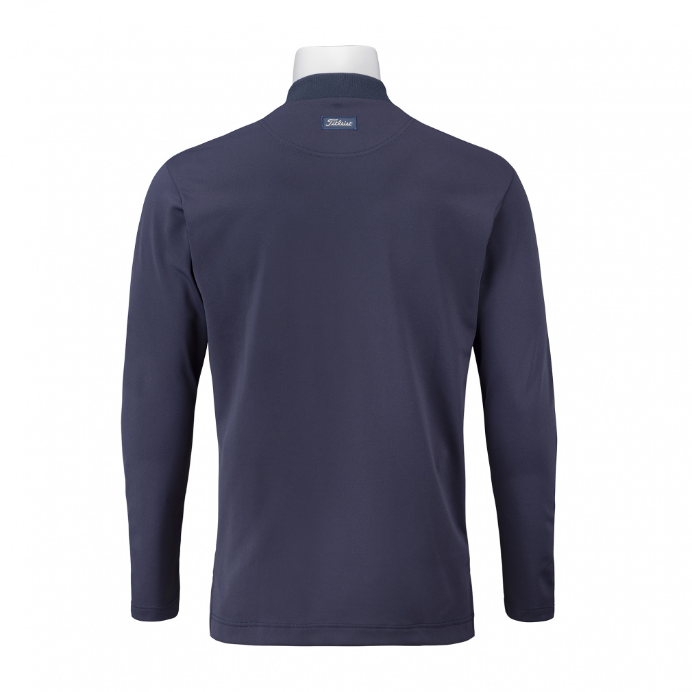 タイトリスト ゴルフウェア 長袖シャツ 秋 冬 ウィンドプルーフ モック