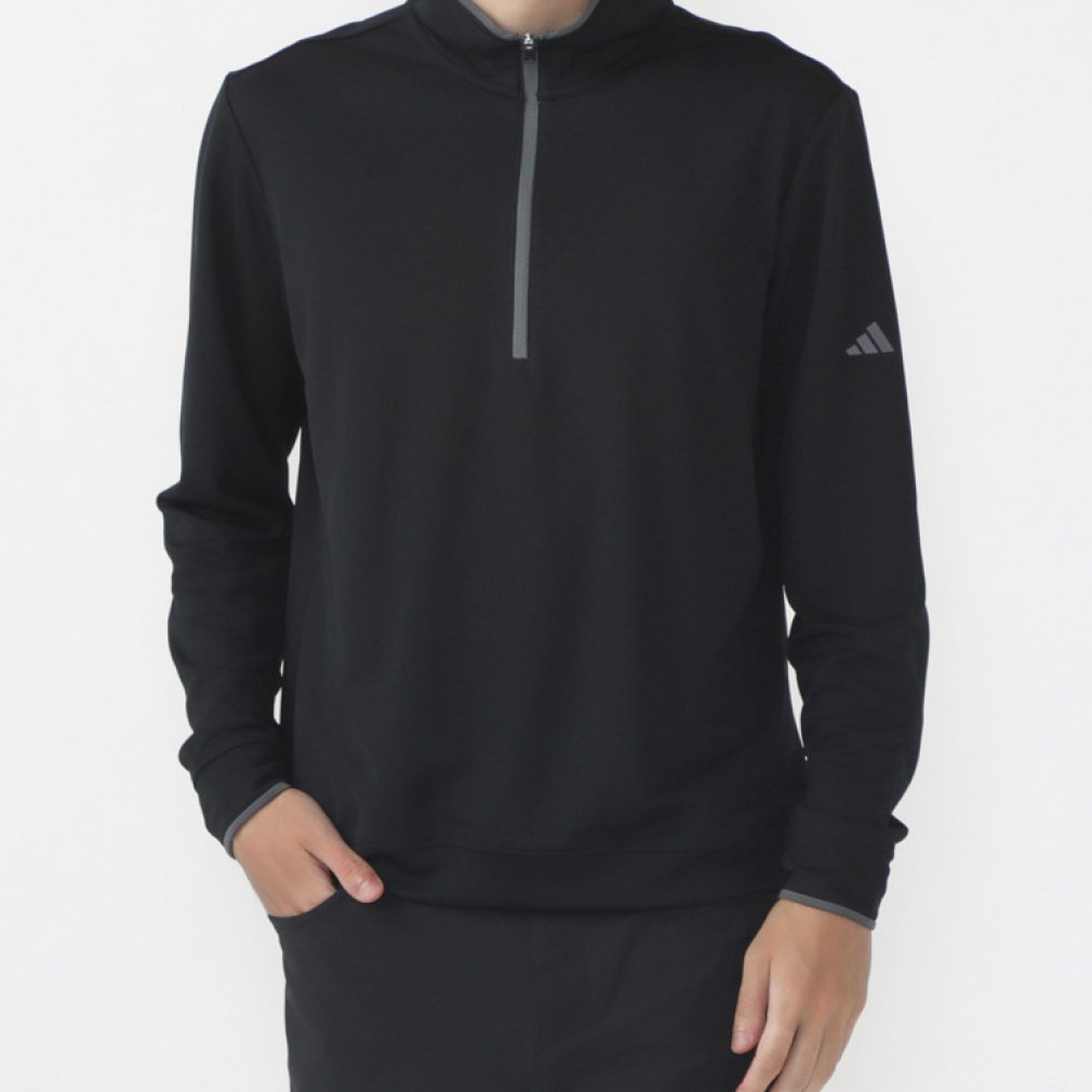 新品 アディダス ゴルフ 長袖ウインドブレーカー ミドルレングス コート L アディダス ゴルフウェア 長袖ウインドブレーカー 秋 冬 CORE LTWT 1/4