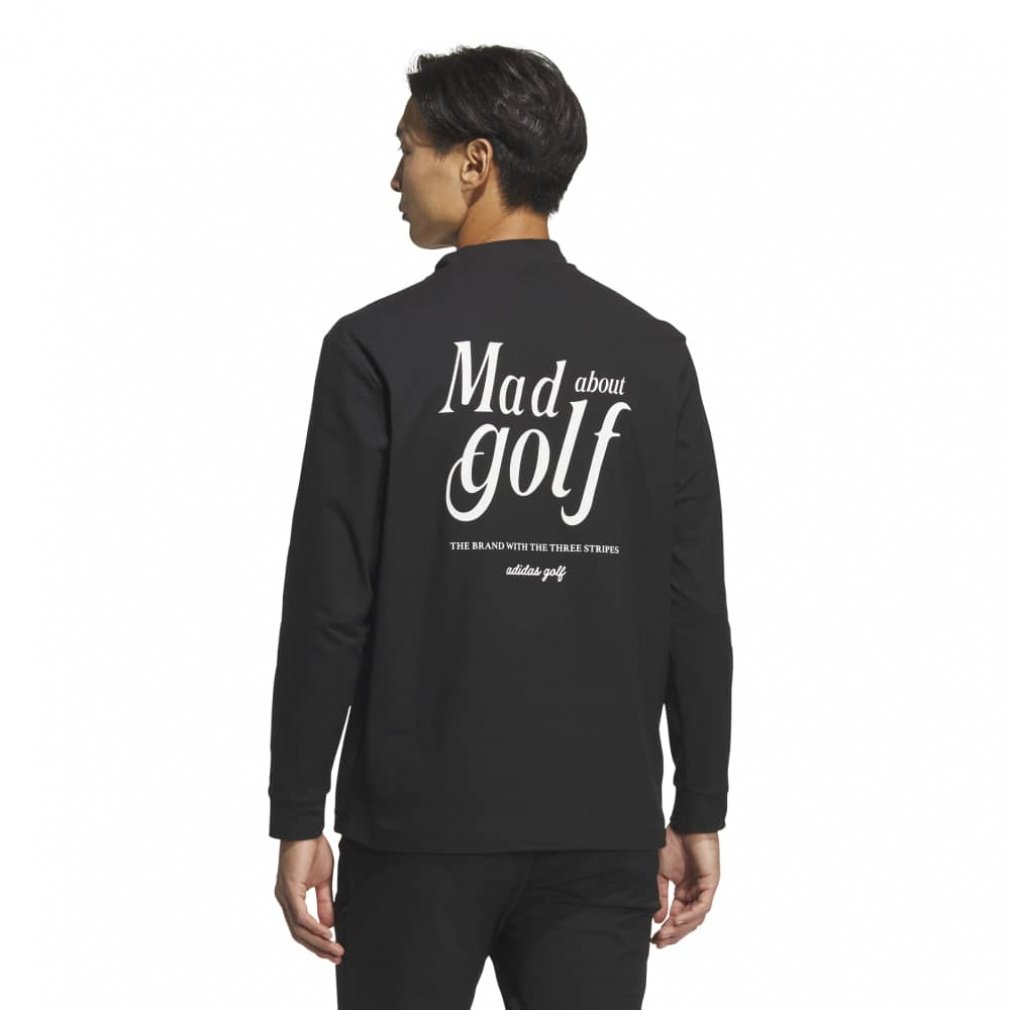 メンズウェア BRINGING golf wear アディダス ゴルフウェア 長袖シャツ 秋 冬 バックグラフィック 長袖