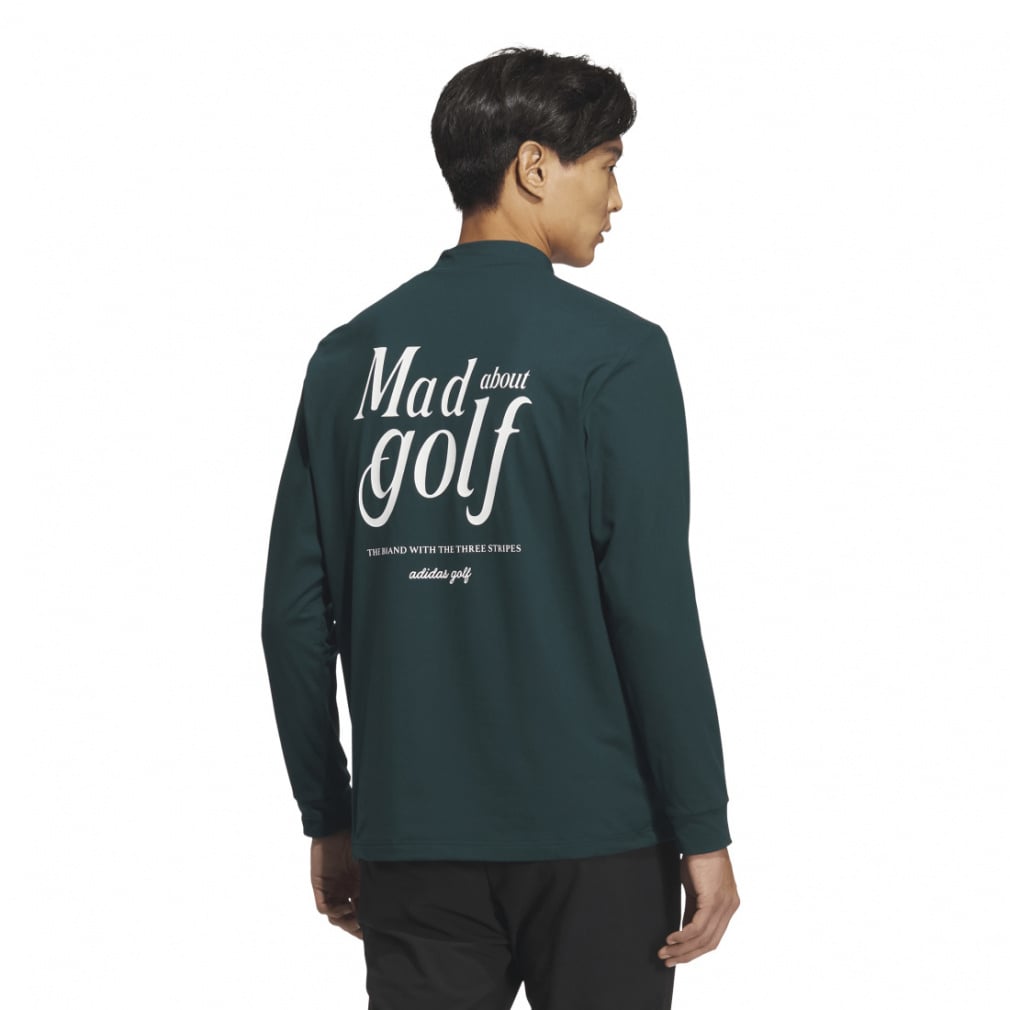 アディダス ゴルフウェア 長袖シャツ 秋 冬 バックグラフィック 長袖