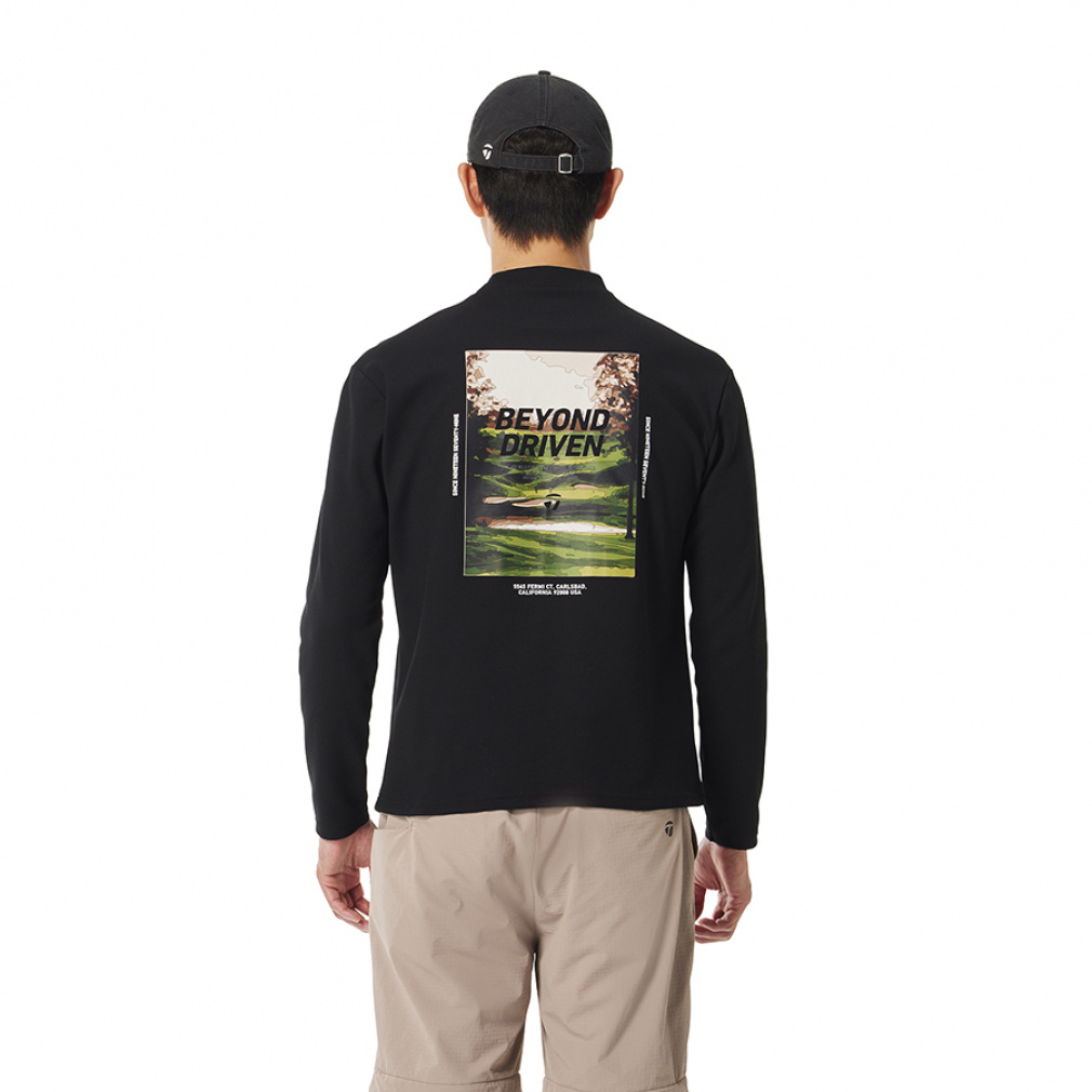 テーラーメイド ゴルフウェア 長袖シャツ 秋 冬 M バックプリント L/S