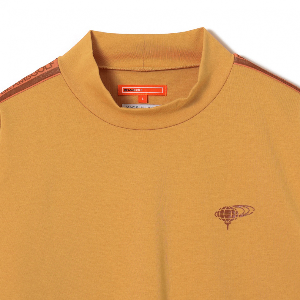 ビームスゴルフ ゴルフウェア 長袖シャツ 秋 冬 ラインロゴモック