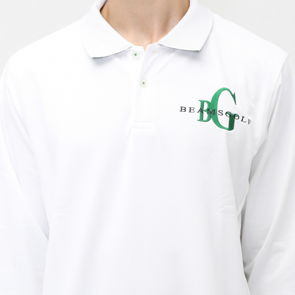 ビームスゴルフ ゴルフウェア 長袖シャツ 秋 冬 ORANGE LABEL 襟裏ジャ