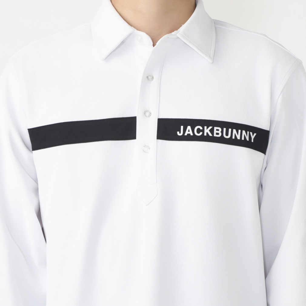 ジャック バニー ゴルフウェア 長袖シャツ 秋 冬 メッシュポンチ