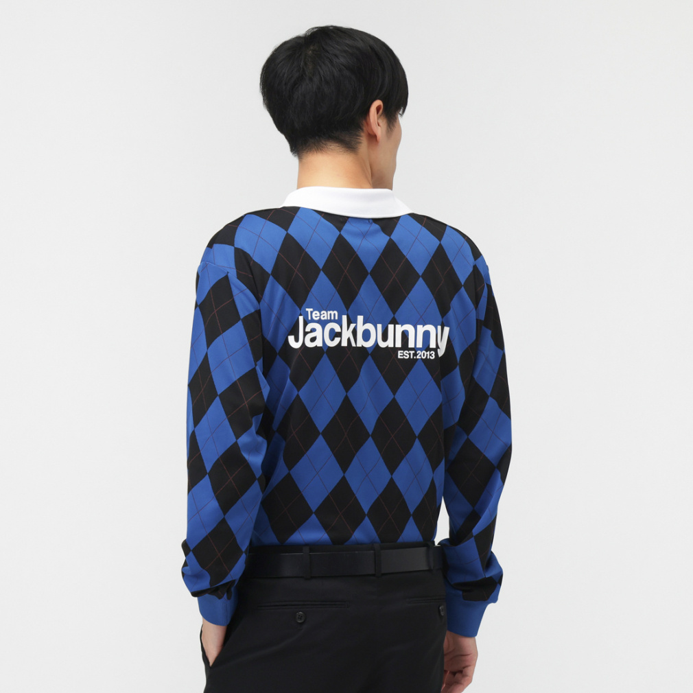 ジャック バニー ゴルフウェア 長袖シャツ 秋 冬 アーガイルJQ 長袖