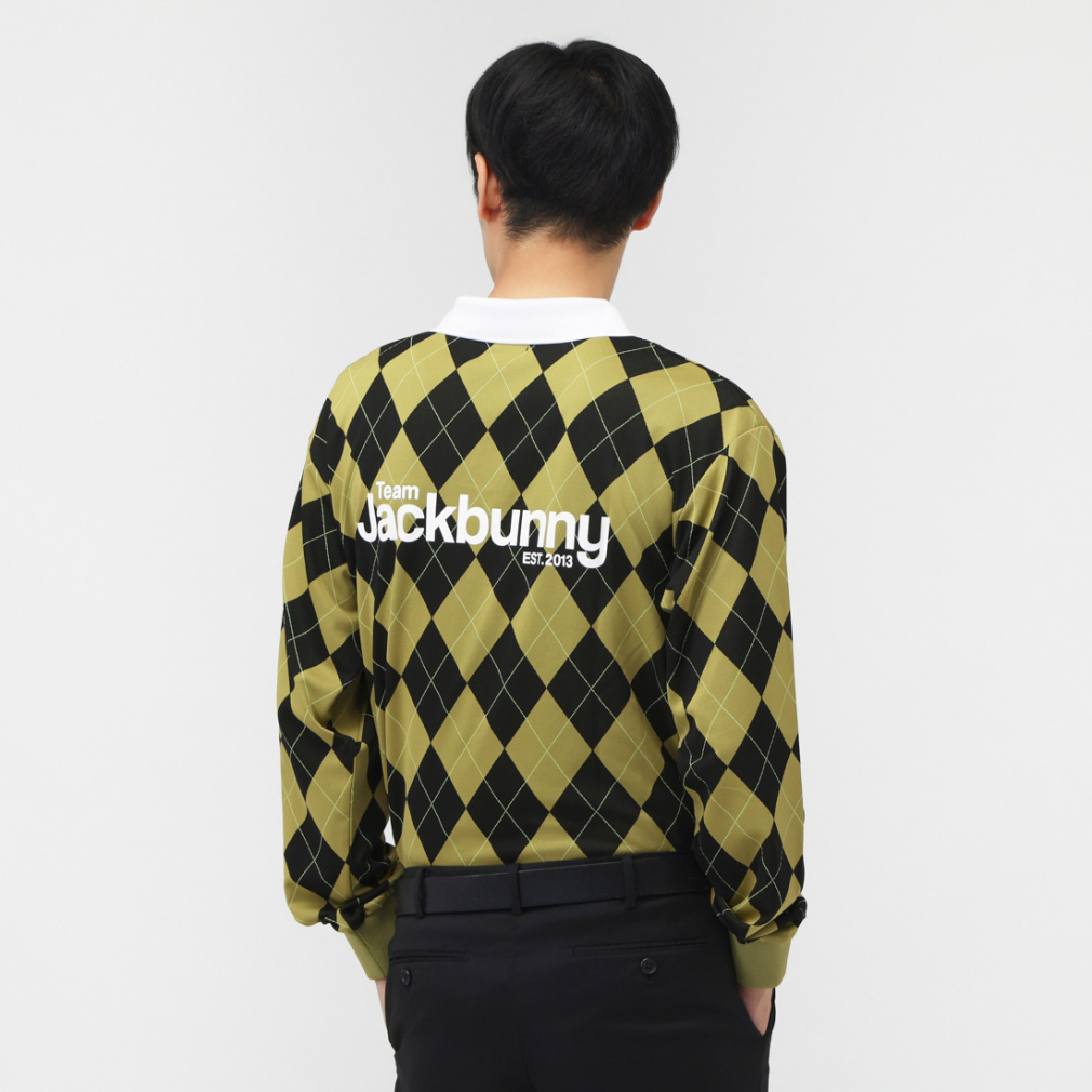 ジャック バニー ゴルフウェア 長袖シャツ 秋 冬 アーガイルJQ 長袖