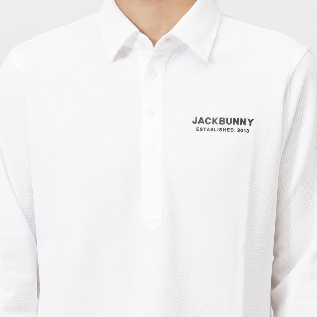 ジャック バニー ゴルフウェア 長袖シャツ 春 夏 メッシュカノコ