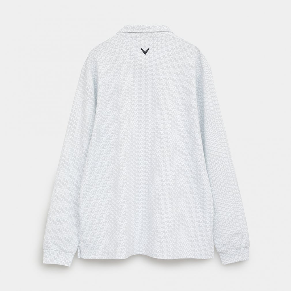 キャロウェイ ゴルフウェア 長袖シャツ 秋 冬 ロゴプリントオニカノコ