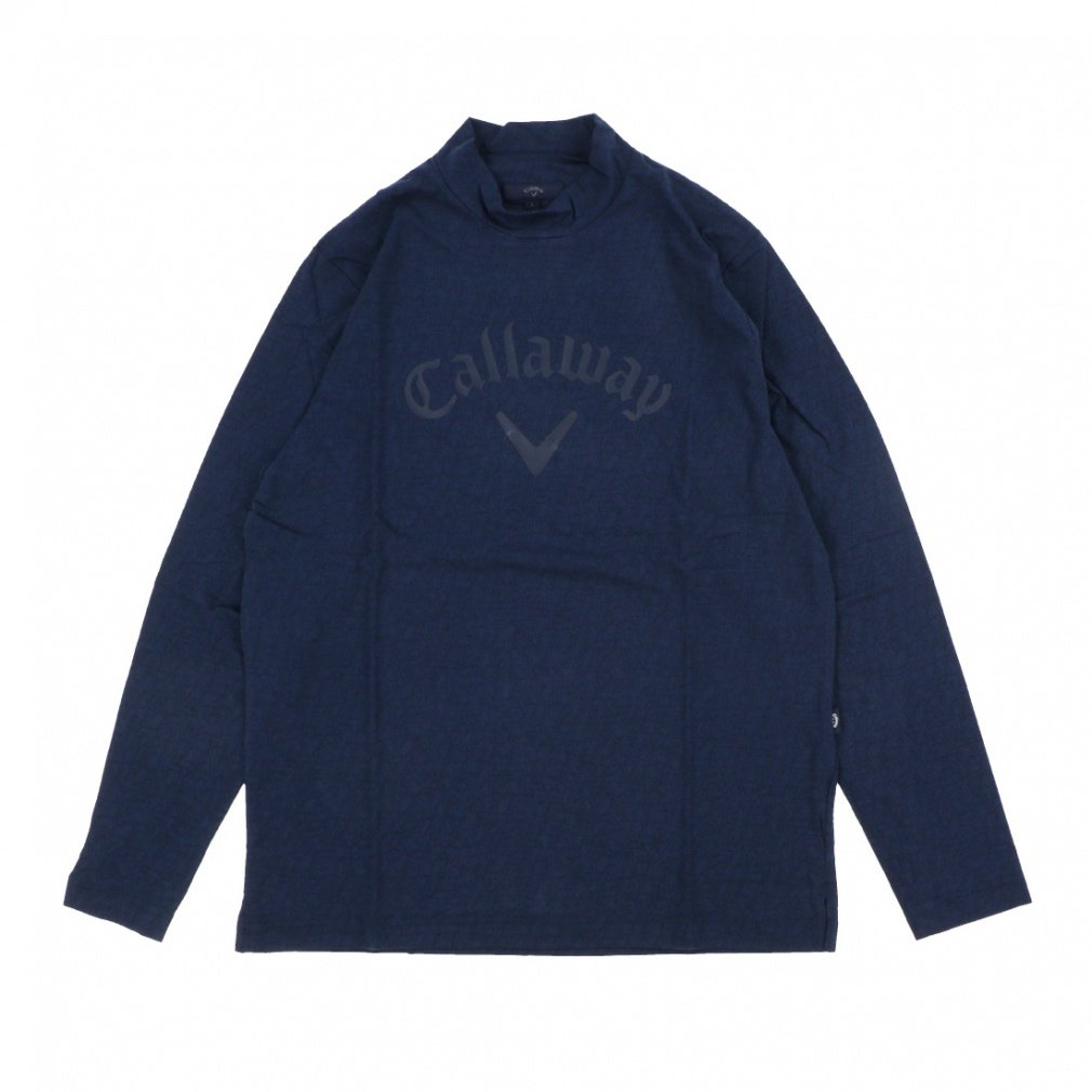 新品 キャロウェイ 長袖モックネック フリース 極暖 グレー Lサイズ Callaway キャロウェイ メンズ モックネック 長袖プルオーバー