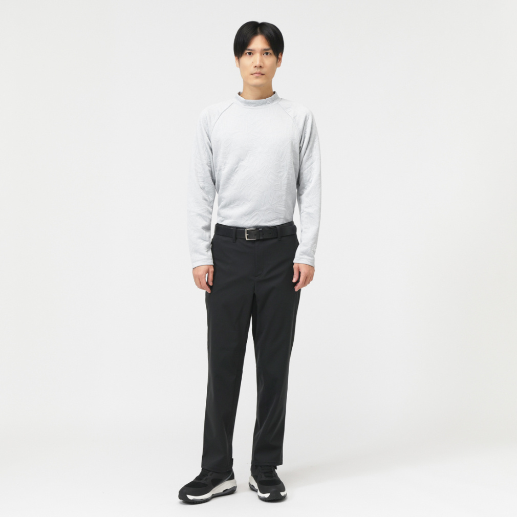 プーマ ゴルフウェア 長袖シャツ 秋 冬 ストレッチ3Dジャカード