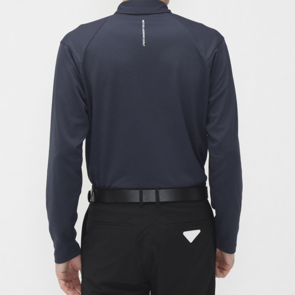 【新品】 UNITED ARROWS ユナイテッドアローズゴルフ シャツ 長袖 ユナイテッドアローズ ゴルフウェア 長袖シャツ 秋 冬 UAG MB GEO JQ L