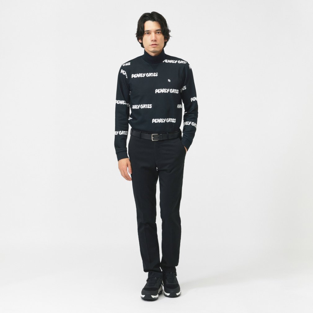 パーリーゲイツ ゴルフウェア 長袖シャツ 秋 冬 Cソロナ裏毛長袖