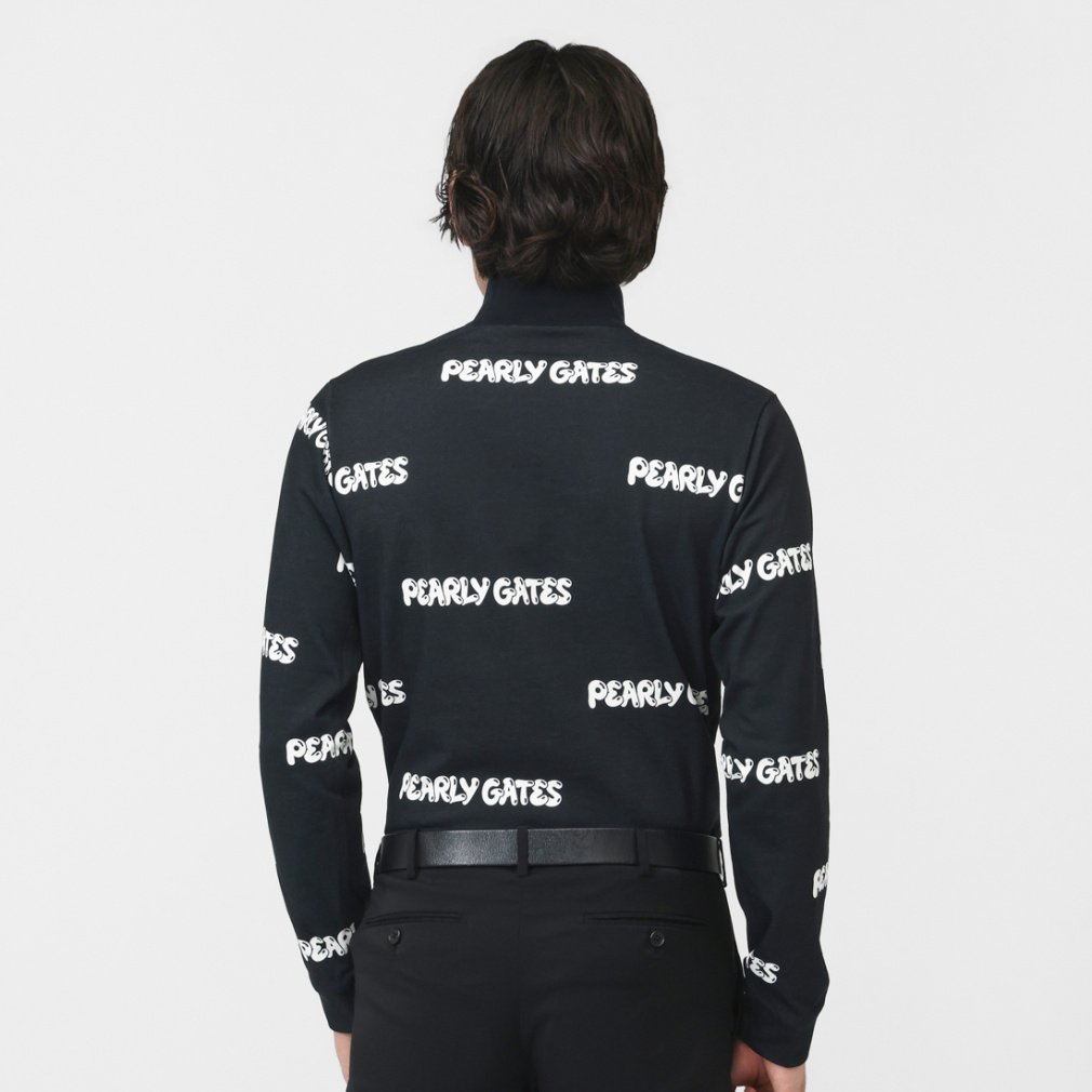 パーリーゲイツ ゴルフウェア 長袖シャツ 秋 冬 Cソロナ裏毛長袖