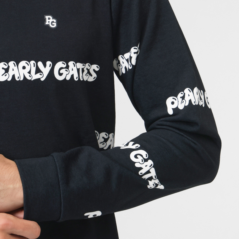 パーリーゲイツ ゴルフウェア 長袖シャツ 秋 冬 Cソロナ裏毛長袖