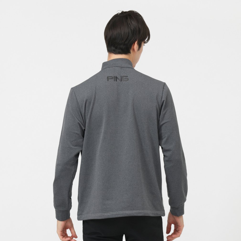 CPG GOLFハイネック シャツ サイズ2 ライトグレー le coq sportif golf 【ストレッチフォーサー】長袖ハイネックシャツ