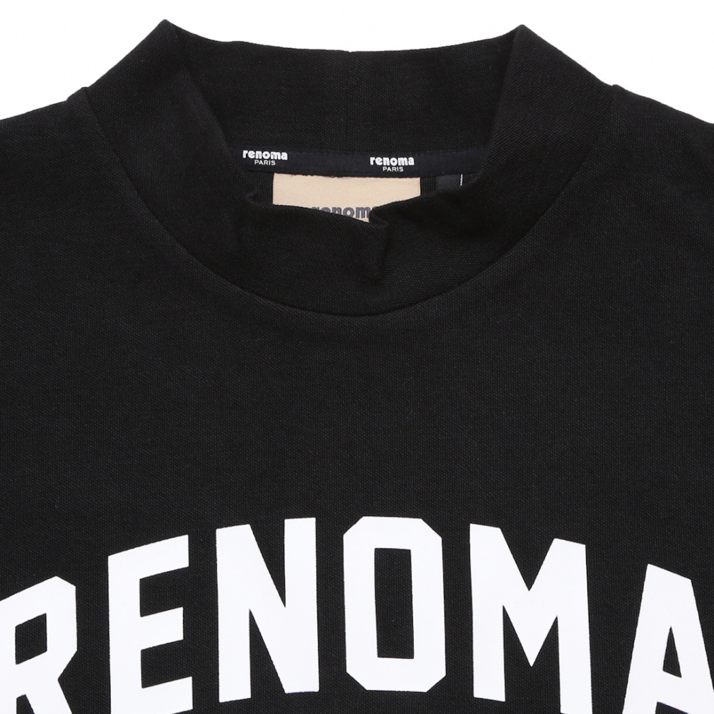 レノマ ゴルフウェア 長袖シャツ 秋 冬 BASIC COLLEGE LOGO MOCK NECK