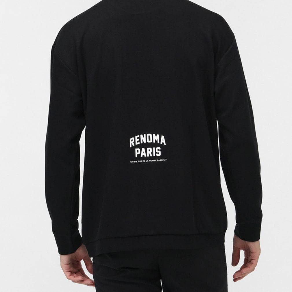 レノマ ゴルフウェア 長袖シャツ 秋 冬 BASIC COLLEGE LOGO MOCK NECK
