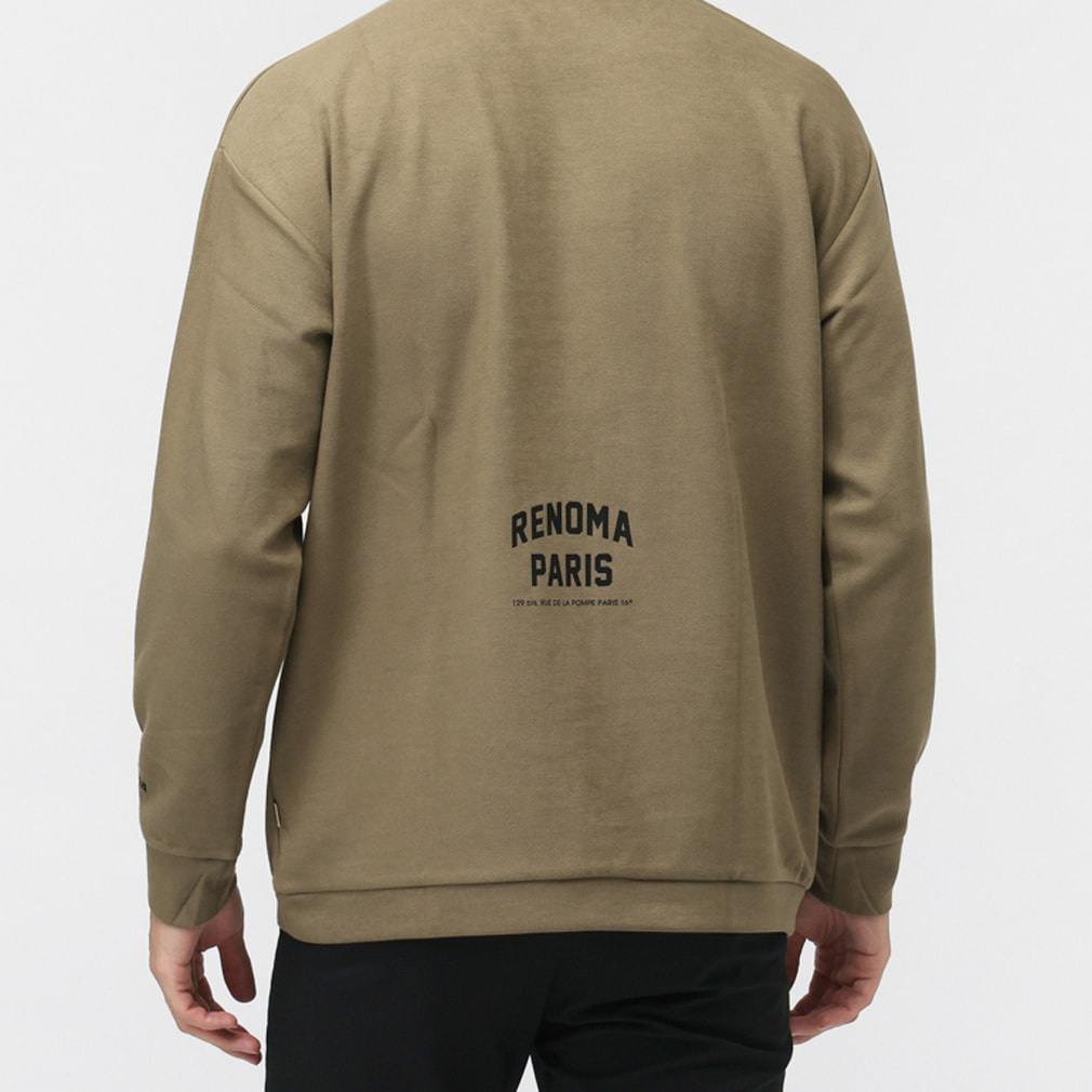 レノマ ゴルフウェア 長袖シャツ 秋 冬 BASIC COLLEGE LOGO MOCK NECK