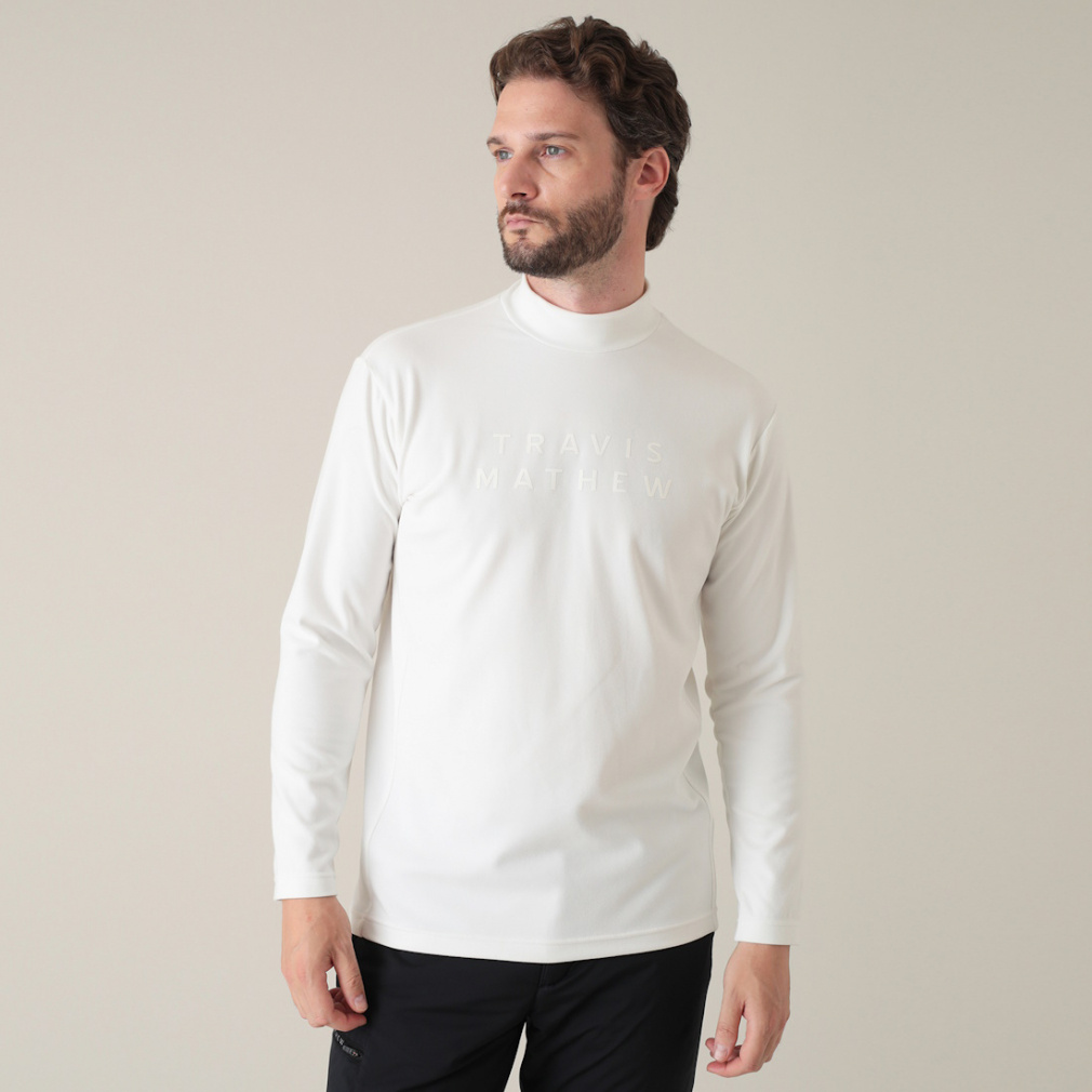 トラヴィスマシュー ゴルフウェア 長袖シャツ 秋 冬 Print Logo Mock