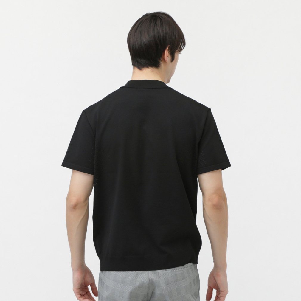 ティゴラ ゴルフウェア 半袖シャツ 春 夏 ニット半袖モックネック