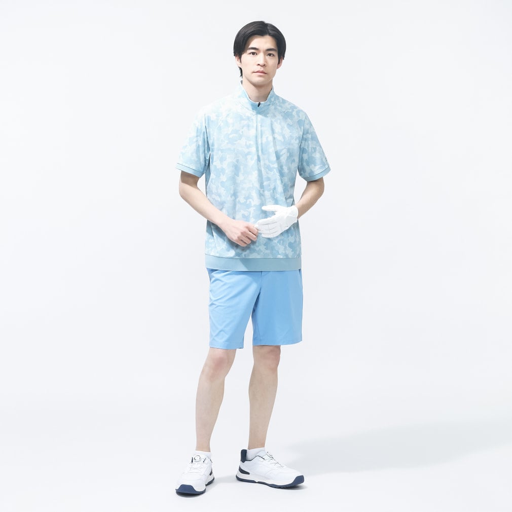 ティゴラ ゴルフウェア 半袖シャツ 春 夏 iCOOLハーフZIPシャツ (TR
