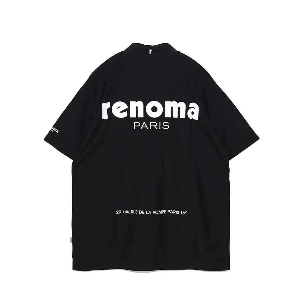 レノマ ゴルフウェア 半袖シャツ 春 夏 BACK LOGO HALF ZIP S/S-SP