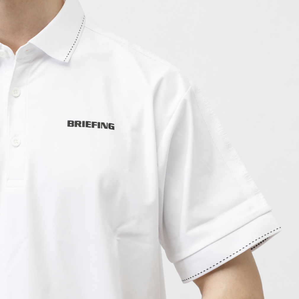 【美品】BRIEFING ブリーフィング ホワイト ポロシャツ 肩ロゴライン BRIEFING（ブリーフィング）の「【ブリーフィングゴルフ】WOMENS