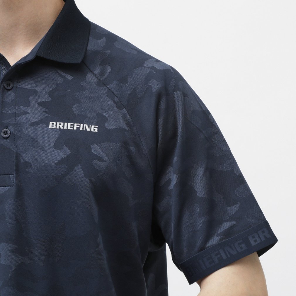 BRIEFING GOLF CAMO JQ POLO BLACK ポロシャツ L MS CAMO JQ POLO RF BRG251M58｜Alpen Online