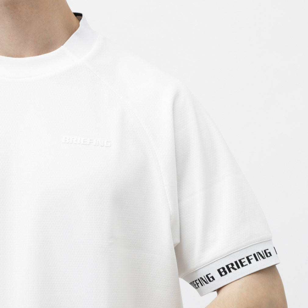 ブリーフィング ゴルフウェア 半袖シャツ 春 夏 MS NECK LOGO HIGHNECK