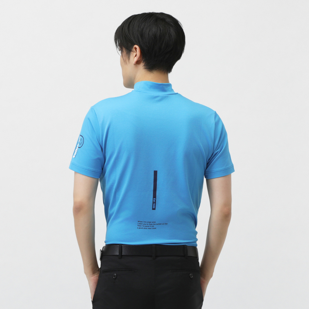 パーリーゲイツ ゴルフウェア 半袖シャツ 春 夏 ベア疑似メッシュ