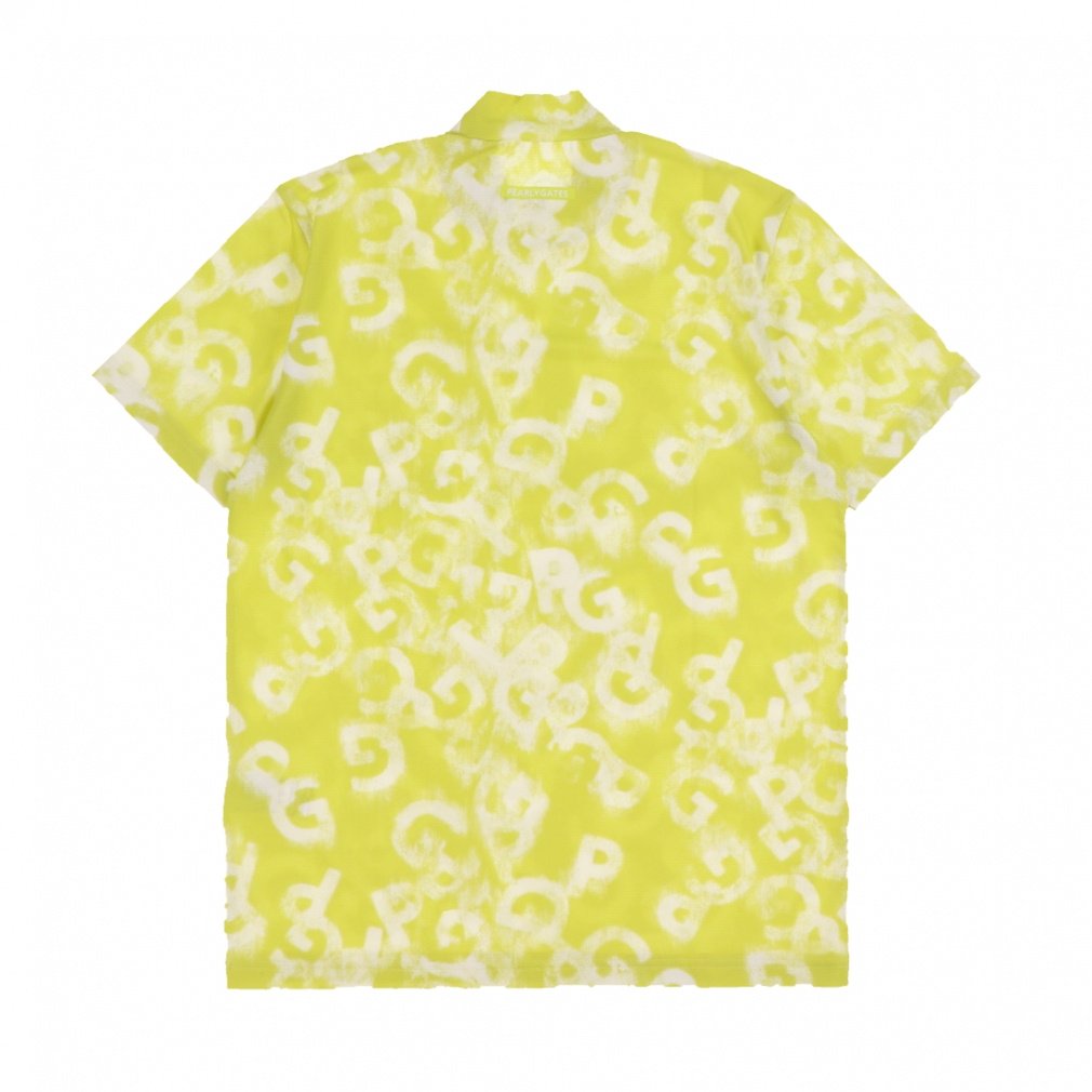 パーリーゲイツ ゴルフウェア 半袖シャツ 春 夏 PGロゴデニム柄Pe