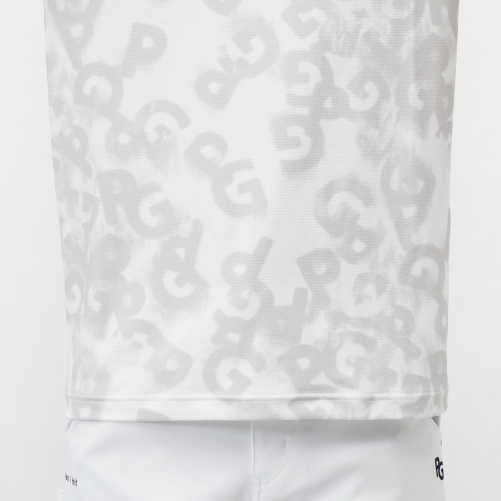 パーリーゲイツ ゴルフウェア 半袖シャツ 春 夏 PGロゴデニム柄Pe