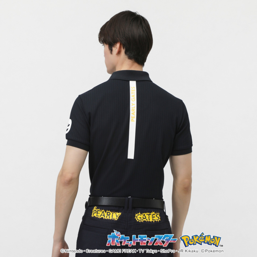 PEARLY GATES☆ポケモン　ピカチュウ カビゴン半袖ポロシャツ☆サイズ1 PEARLY GATES☆ポケモン ピカチュウ カビゴン半袖ポロシャツ