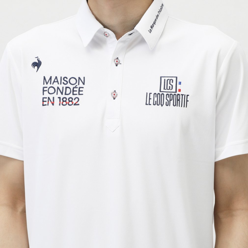 ルコックスポルティフ ゴルフ ゴルフウェア 半袖シャツ 春 夏 定番無地