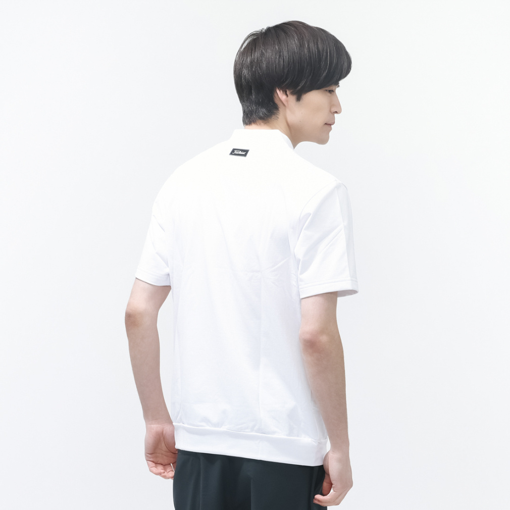 タイトリスト ゴルフウェア 半袖シャツ 春 夏 ミニ裏毛モックシャツ