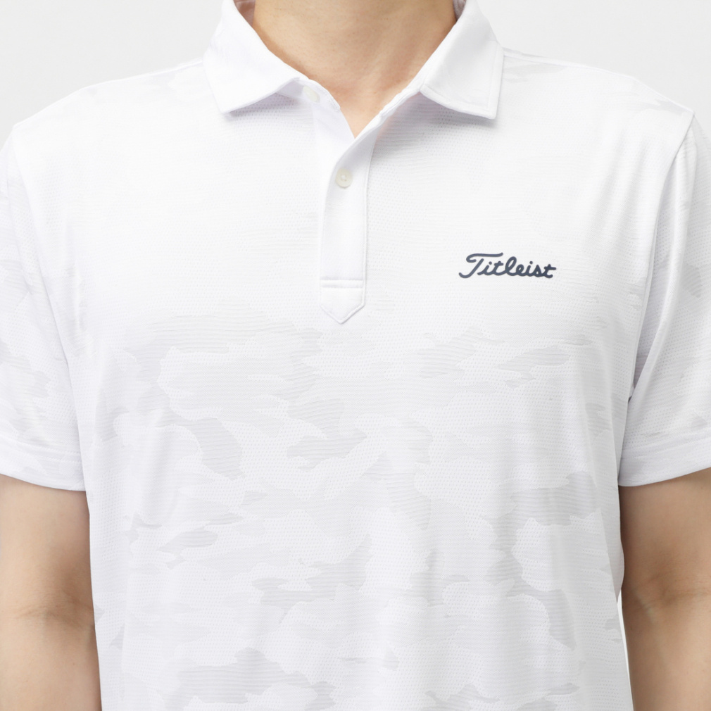 タイトリスト ゴルフウェア 半袖シャツ 春 夏 カモフラージュ ジャ