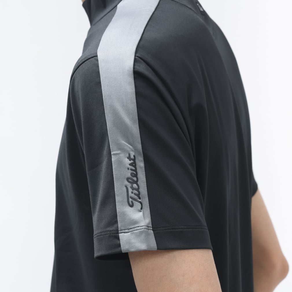 タイトリスト ゴルフウェア 半袖シャツ 春 夏 メッシュ モックネック