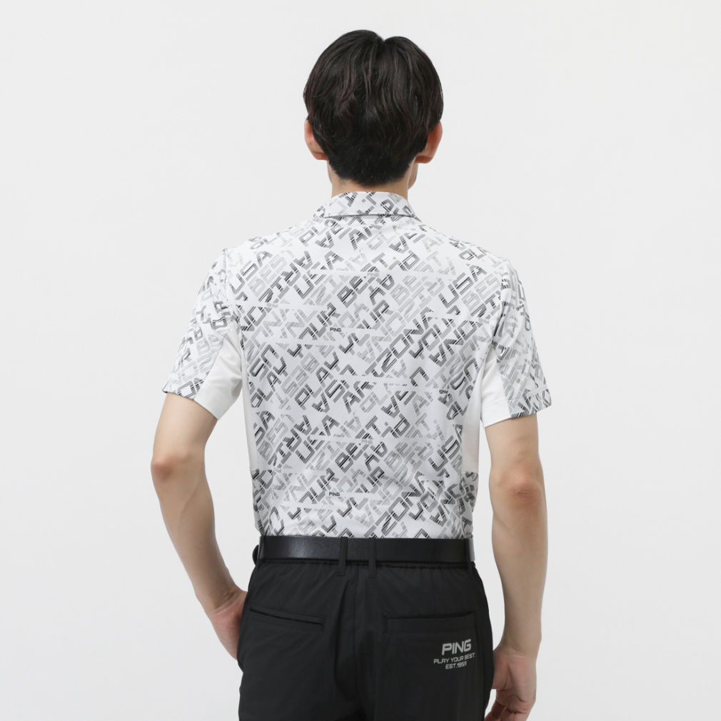 24SSバイアスデジタルロゴジャカードポロシャツ 6214160203