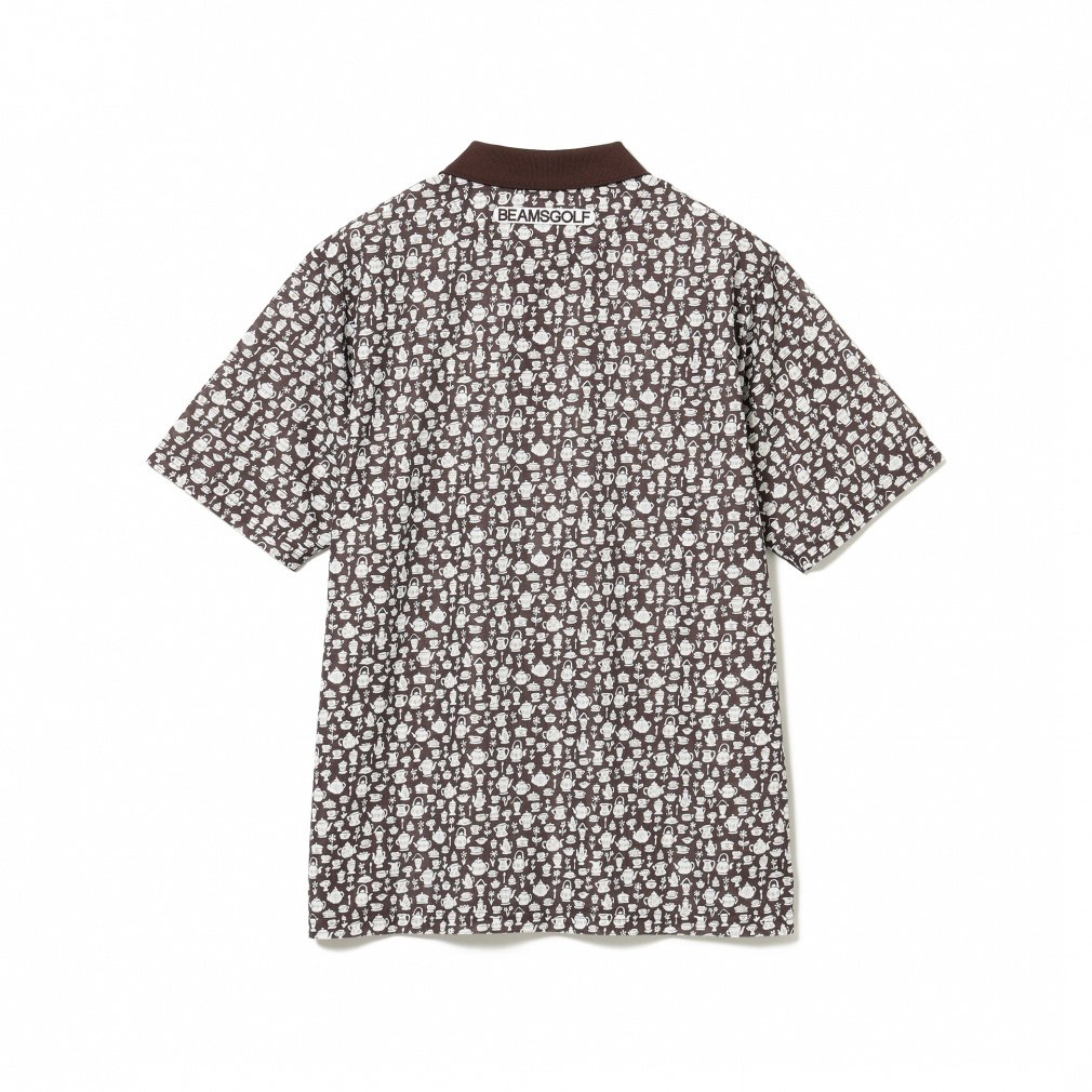BEAMSGOLF ブラウン チェック柄 ポロシャツ BEAMS GOLF（ビームス ゴルフ）ORANGE LABEL / 別注リバティ