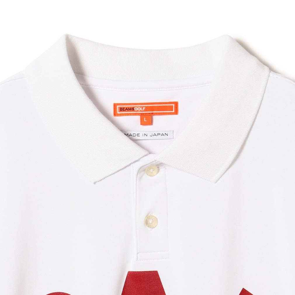 BEAMS GOLF 半袖ダウン L ホワイト ビームスゴルフ ゴルフウェア 半袖シャツ 春 夏 ORANGE LABEL / PAR