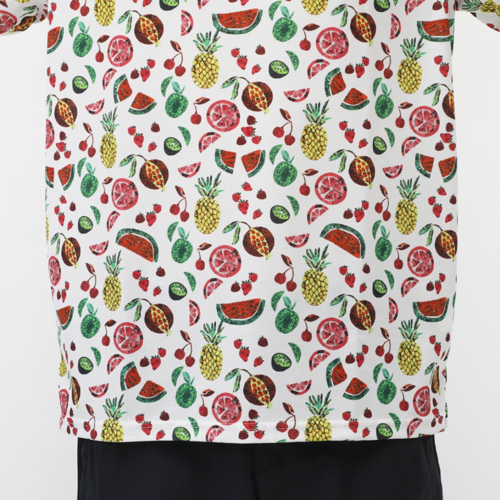 ORANGE LABEL / 別注リバティ 総柄プリント ポロシャツ 25SS