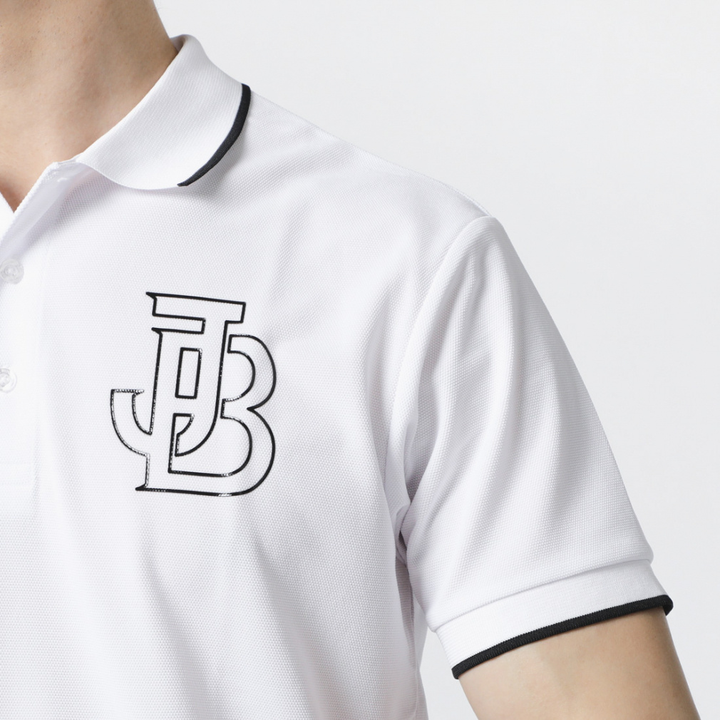 AGNONA ホワイト ベージュ 半袖ポロシャツ WOMEN レイヤーロゴプリント ベア天竺 半袖ポロシャツ ホワイト