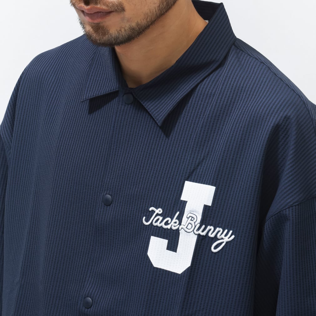 ジャック バニー ゴルフウェア 半袖シャツ 春 夏 吸水速乾 ストライプ