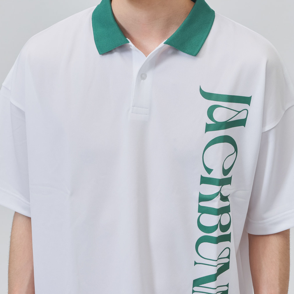 ジャックバニー ゴルフウェア 半袖シャツ 春 夏 シングルカノコ GREEN