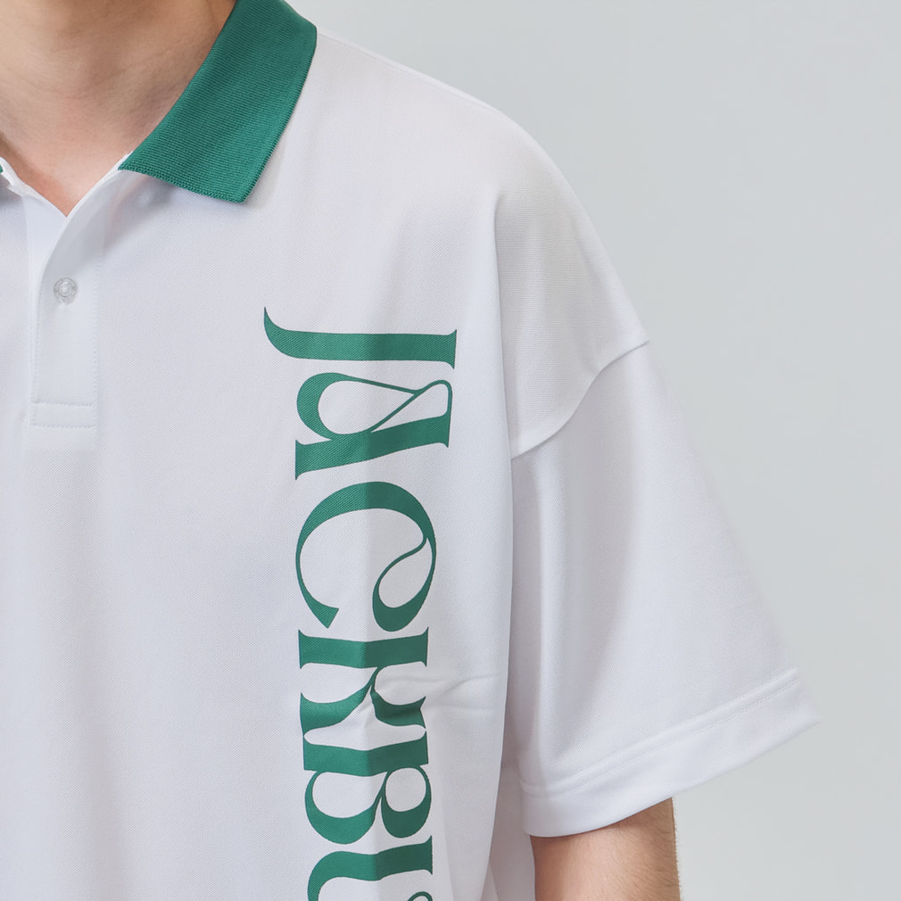 ジャックバニー ゴルフウェア 半袖シャツ 春 夏 シングルカノコ GREEN