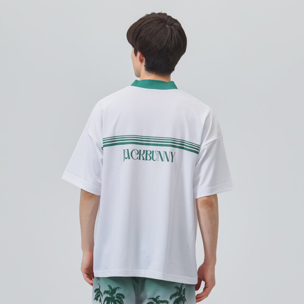 ジャックバニー ゴルフウェア 半袖シャツ 春 夏 シングルカノコ GREEN