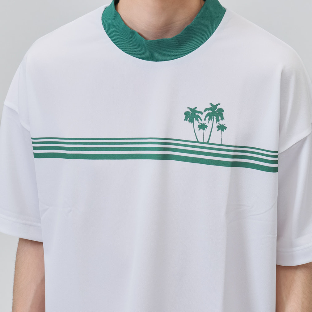 ジャックバニー ゴルフウェア 半袖シャツ 春 夏 シングルカノコ GREEN