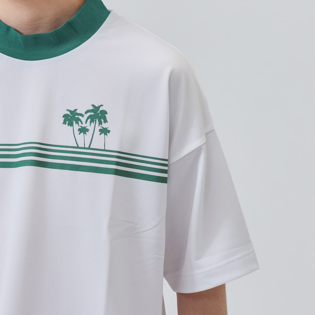 ジャックバニー ゴルフウェア 半袖シャツ 春 夏 シングルカノコ GREEN