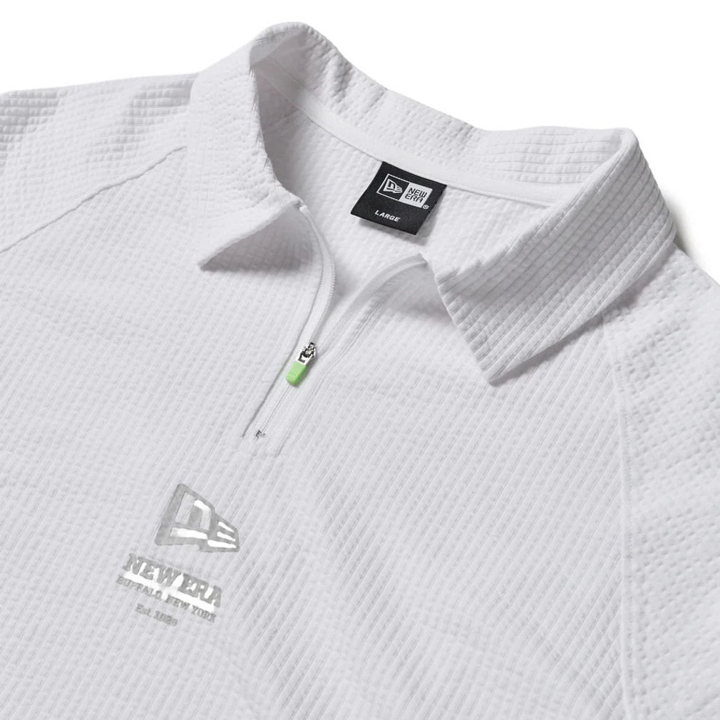 ニューエラ ゴルフウェア 半袖シャツ 春 夏 GF SS SEERSUCKER POLO WHI